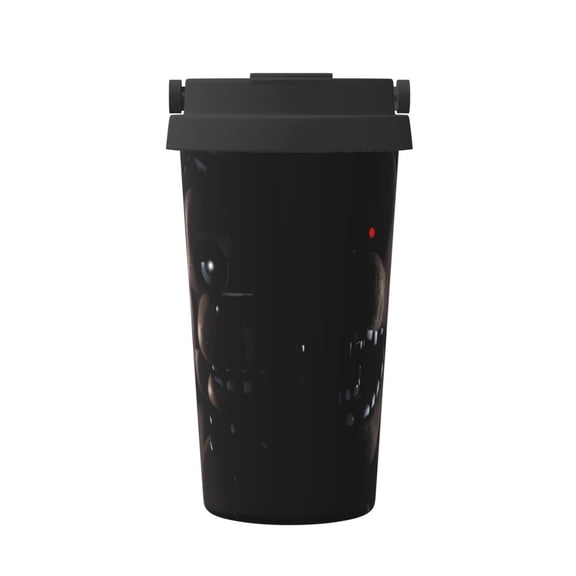 Saiise Five Nights At Freddy'S Print Travel Coffee Mug 16oz,Insulated Coffee Mug to Go,Reusable Coffee Travel Mug with Seal Lid,Vacuum Stainless Steel Coffee Cups for Hot/Ice Coffee Tea