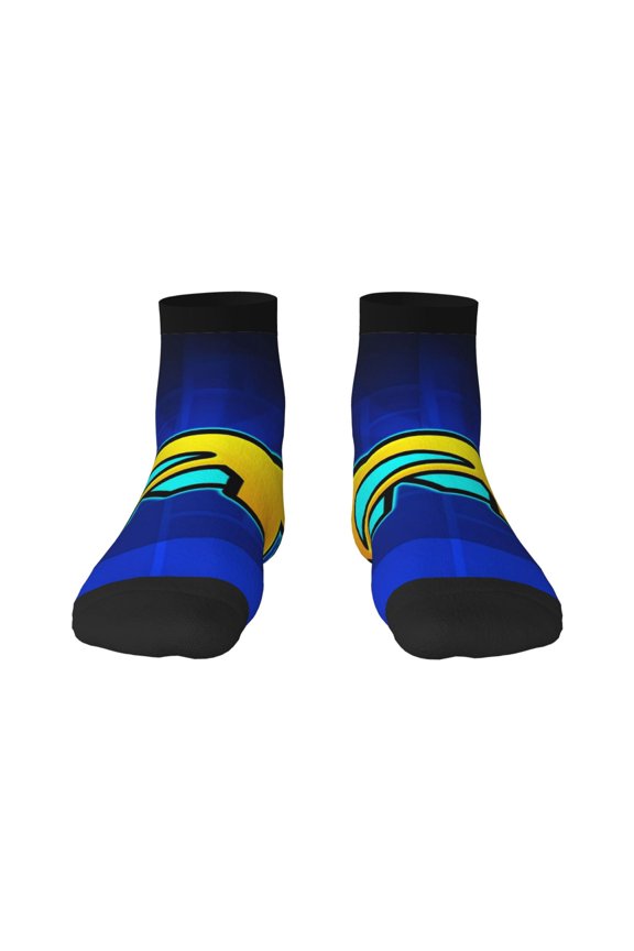 Geometry Dash Funny Socks Men Women Adults Novelty Graphic Crew Tube Socks Crazy Design Casual Dress Socks for Sports,Running,Travel
