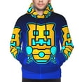 thumbnail image 1 of Saiise Geometry Dash Men's Graphic Print Long Sleeve Drawstring Hoodie Pullover Sweatshirt-Small, 1 of 6