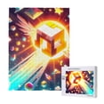 thumbnail image 1 of Saiise Geometry Dash Print 500 Jigsaw Puzzle for Adults and Family,Impossible Hard Difficult Challenging Puzzles for Adults - Finished Puzzle Size is 20.4 x 15 in, 1 of 8