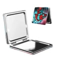 thumbnail image 1 of Saiise Geometry Dash Print Compact Mirror,Travel Makeup Mirror,Mini Mirror for Purse,Handbag,2.6 inch Small Folding Portable Handheld Mirror, 1 of 9