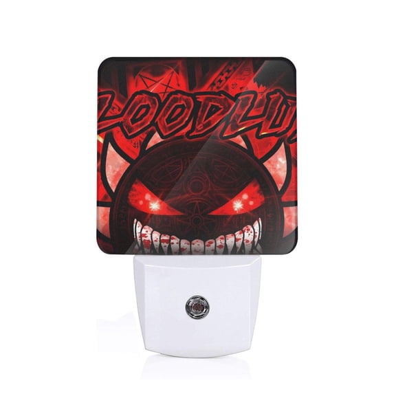 Saiise Geometry Dash Print LED Night Light for Bathroom,Hallway,Bedroom,Kids Room,Stairway-EU