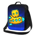 thumbnail image 1 of Saiise Geometry Dash Print Lunch Box for Men Women Adults Lunch Bag for Office Work Picnic - Reusable Portable Lunchbox, 1 of 8