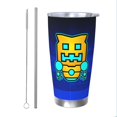 thumbnail image 1 of Saiise Geometry Dash Print Tumbler 20 Oz Stainless Steel Vacuum Insulated with Straw Coffee Cup for Home,Office,Outdoor Works Great for Ice Drinks and Hot Beverage, 1 of 8