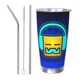 thumbnail image 1 of Saiise Geometry Dash Print Tumbler 20 Oz Stainless Steel Vacuum Insulated with Straw Coffee Cup for Home,Office,Outdoor Works Great for Ice Drinks and Hot Beverage, 1 of 8