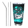 thumbnail image 1 of Saiise Geometry Dash Print Tumbler 20 Oz Stainless Steel Vacuum Insulated with Straw Coffee Cup for Home,Office,Outdoor Works Great for Ice Drinks and Hot Beverage, 1 of 8