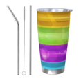 thumbnail image 1 of Saiise Geometry Dash Print Tumbler 20 Oz Stainless Steel Vacuum Insulated with Straw Coffee Cup for Home,Office,Outdoor Works Great for Ice Drinks and Hot Beverage, 1 of 8