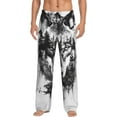 thumbnail image 1 of Saiise Majestic Wolf Landscape Print Mens Pajama Pants for Men,Mens Lounge Pants,Funny Gifts for Men,Men's Pajama Bottoms-Medium, 1 of 6