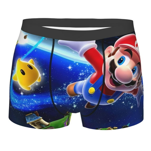 Saiise Mario Ac Men's Underwear Boxer Briefs Cotton Trunks Short Leg Underwear (S-XXL)