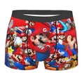 thumbnail image 1 of Saiise Mario Ah Men's Underwear Boxer Briefs Cotton Trunks Short Leg Underwear (S-XXL), 1 of 7