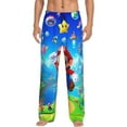 thumbnail image 1 of Saiise Mario Az Print Mens Pama Pants for Men,Mens Lounge Pants,Funny Gifts for Men,Men's Pama Bottoms, 1 of 7