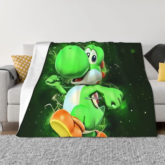 Saiise Mario Be Throw Blanket 60"x50" ,Soft Lightweight Cozy All Season Blanket for Bed,Couch,Car