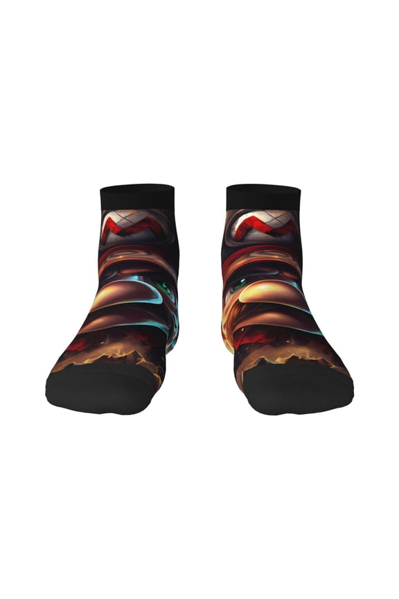Mario Funny Socks Men Women Adults Novelty Graphic Crew Tube Socks Crazy Design Casual Dress Socks for Sports,Running,Travel