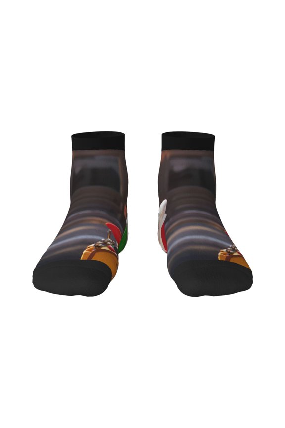 Mario Funny Socks Men Women Adults Novelty Graphic Crew Tube Socks Crazy Design Casual Dress Socks for Sports,Running,Travel