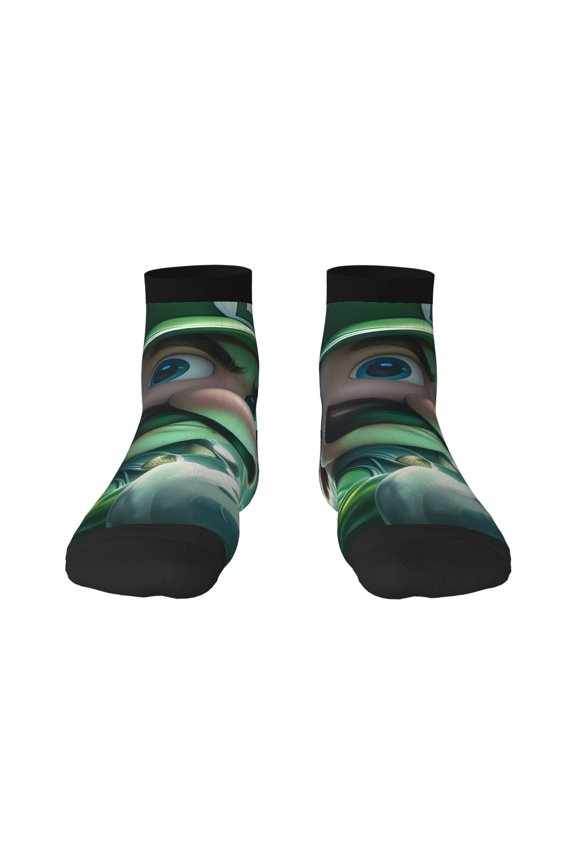 Mario Funny Socks Men Women Adults Novelty Graphic Crew Tube Socks Crazy Design Casual Dress Socks for Sports,Running,Travel