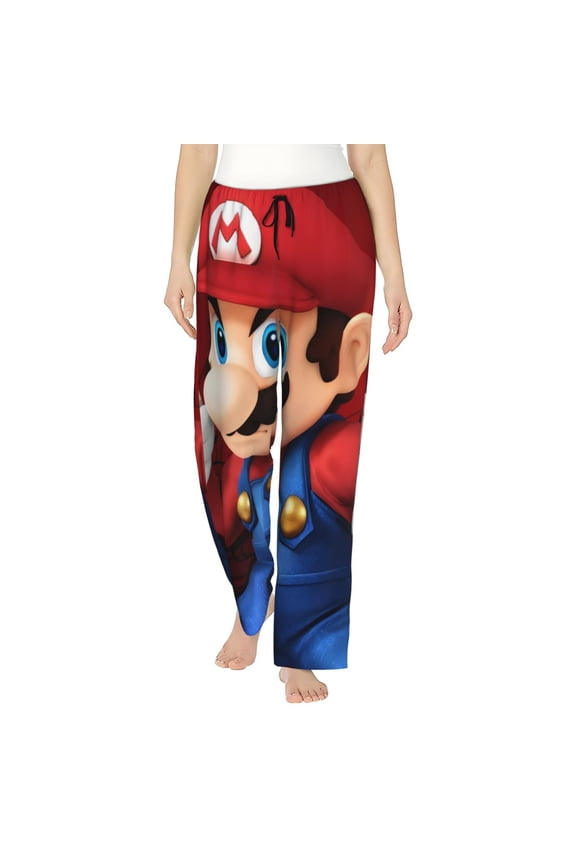 Mario K Womens Pama Pants Stretch Comfy Lounge Pants Drawstring Sleep Bottoms with Pockets