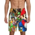 thumbnail image 1 of Saiise Mario Pattern Pajama Shorts Mens Pajama Bottoms for Men Pjs Lounge Sleep Shorts with Pockets(S-4XL), 1 of 6