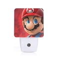 thumbnail image 1 of Saiise Mario Print LED Night Light for Bathroom,Hallway,Bedroom,Kids Room,Stairway-EU, 1 of 7