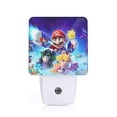 thumbnail image 1 of Saiise Mario Print LED Night Light for Bathroom,Hallway,Bedroom,Kids Room,Stairway-EU, 1 of 7