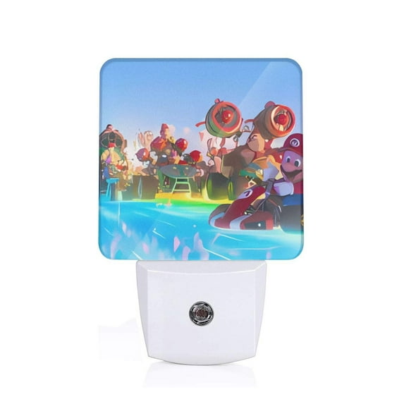 Saiise Mario Print LED Night Light for Bathroom,Hallway,Bedroom,Kids Room,Stairway-UK
