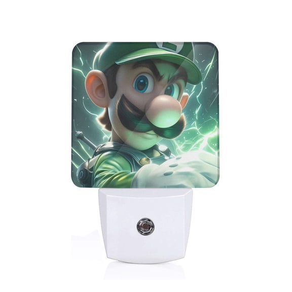 Saiise Mario Print LED Night Light for Bathroom,Hallway,Bedroom,Kids Room,Stairway-UK