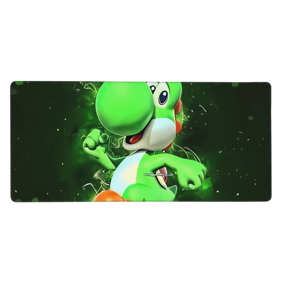 Saiise Mario Print Large Mouse Pad & Computer Game Mouse Mat Non-Slip Rubber Mice Pads (Mario ,35.5" x 16")