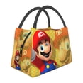 thumbnail image 1 of Saiise Mario Print Lunch Bag for Women & Men Adult Insulated Lunch Box,Leakproof Cooler Food Lunch Containers Reusable High Capacity Lunch Tote Bags for Work, Travel, Outdoor, 1 of 7