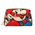 thumbnail image 1 of Saiise Mario Print Makeup Bag PU Leather Travel Makeup Bag Organizer Makeup Pouch, Portable Cosmetic Bags for Women,Cute Make Up Bag for Travel Size Toiletries Accessories Brushes, 1 of 7