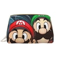 thumbnail image 1 of Saiise Mario Print Makeup Bag PU Leather Travel Makeup Bag Organizer Makeup Pouch, Portable Cosmetic Bags for Women,Cute Make Up Bag for Travel Size Toiletries Accessories Brushes, 1 of 7