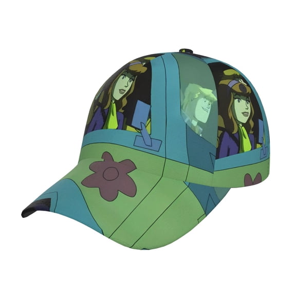 Saiise Men Women Scooby-Doo Az Print Sported Baseball Cap Adjustable Golf Cap Dad Hat Outdoor for Running Workouts and Outdoor Activities All Seasons