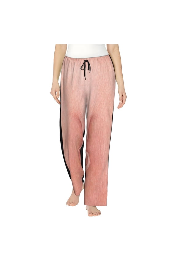 Pig'S Tail Womens Pajama Pants Stretch Comfy Lounge Pants Drawstring Sleep Bottoms with Pockets-Small