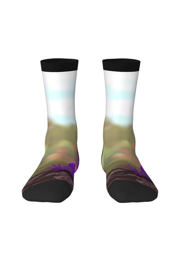 Pikmin Funny Socks Men Women Adults Novelty Graphic Crew Tube Socks Crazy Design Casual Dress Socks for Sports,Running,Travel