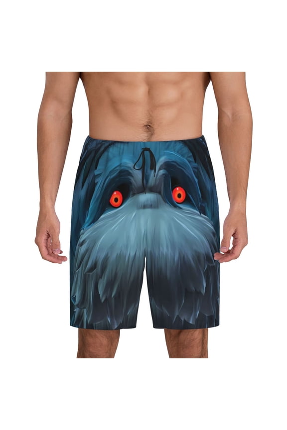 Pikmin Pattern Pajama Shorts Mens Pajama Bottoms for Men Pjs Lounge Sleep Shorts with Pockets(S-4XL)