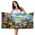 thumbnail image 1 of Saiise Pikmin Print Beach Towel - Quick Dry Towel,Sand Free Beach Towel, Compact Travel Beach Towel,Lightweight Beach Towel, Large Beach Towel (55” x 27.7”), 1 of 6