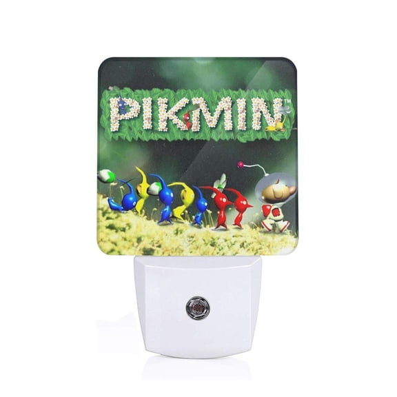 Saiise Pikmin Print LED Night Light for Bathroom,Hallway,Bedroom,Kids Room,Stairway-EU