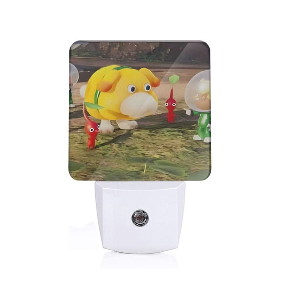 Saiise Pikmin Print LED Night Light for Bathroom,Hallway,Bedroom,Kids Room,Stairway-US