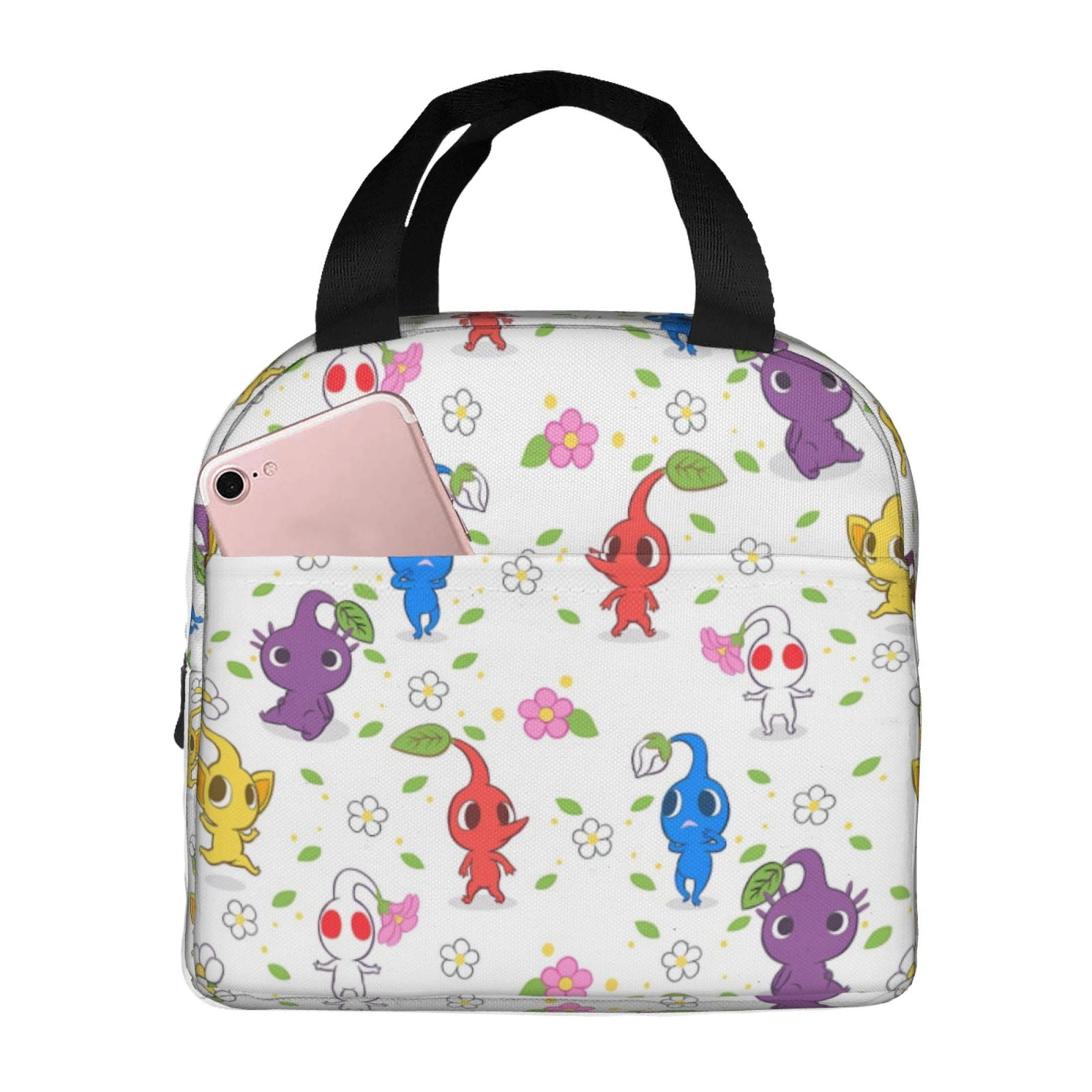 Saiise Pikmin Print Lunch Box for Men Women Adults Lunch Bag for Office