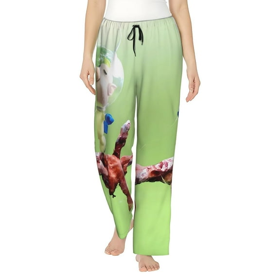 Saiise Pikmin Womens Pajama Pants Stretch Comfy Lounge Pants Drawstring Sleep Bottoms with Pockets