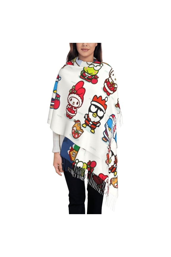 Sanrio Ak Fall Winter Scarfs for Women,Fashion Women Scarf,Warm Soft Shawls and Wraps,Long Blanket Scarf