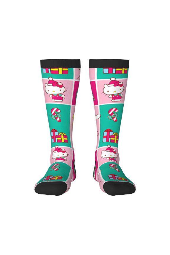 Sanrio Bd Funny Socks Men Women Boys Kids Adults Novelty Graphic Crew Tube Socks Crazy Design Casual Dress Socks for Sports,Running,Travel