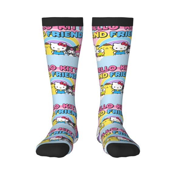 Saiise Sanrio Bh Funny Socks Men Women Boys Kids Adults Novelty Graphic Crew Tube Socks Crazy Design Casual Dress Socks for Sports,Running,Travel