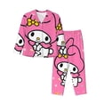 thumbnail image 1 of Saiise Sanrio Bo Print Women Soft Pama Sets,Long Sleeve Sleepwear Button Up 2-Piece Pjs Lounge Sets-XX-Large, 1 of 8