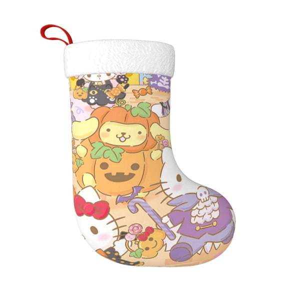 Saiise Sanrio Bt Print 17.7 Inches Christmas Stockings,Large Stockings for for Christmas Xmas Tree Holiday Fireplace Family Decor Gifts