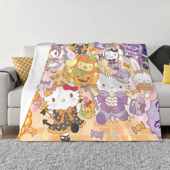 Saiise Sanrio Bt Throw Blanket 40"x30" ,Soft Lightweight Cozy All Season Blanket for Bed,Couch,Car
