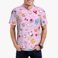 thumbnail image 1 of Saiise Sanrio Bw Mens Golf Shirt Moisture Wicking Dry Fit Mens Polo Shirts Dry Fit Performance Men's Golf Shirts Regular Fit Fashion Print, 1 of 7