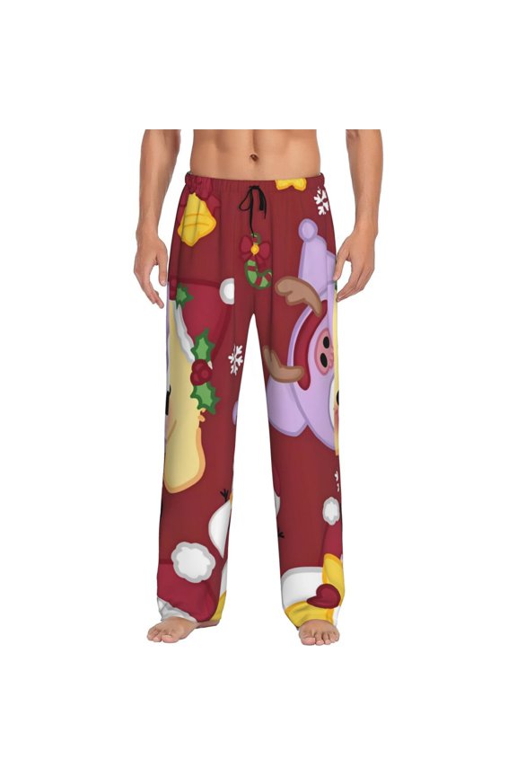 Sanrio Cb Print Mens Pama Pants for Men,Mens Lounge Pants,Funny Gifts for Men,Men's Pama Bottoms