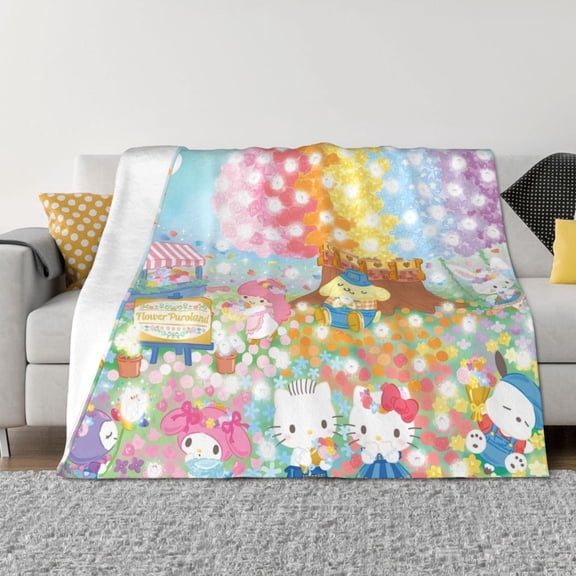Saiise Sanrio Ck Throw Blanket 40"x30" ,Soft Lightweight Cozy All Season Blanket for Bed,Couch,Car