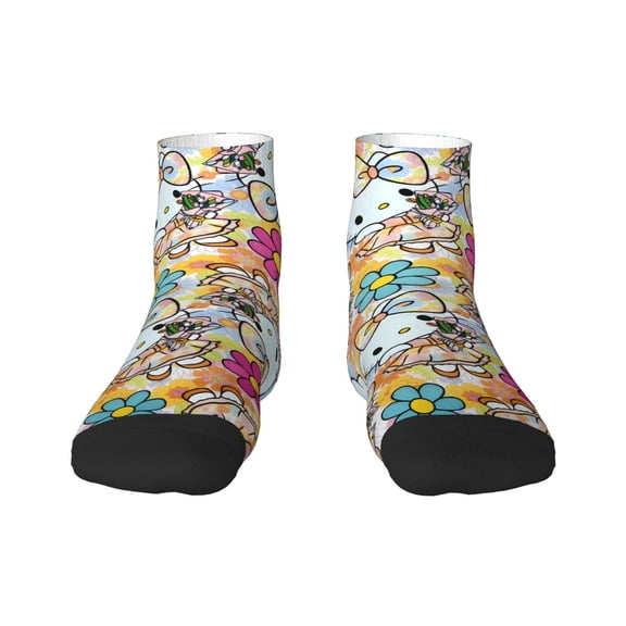 Saiise Sanrio Funny Socks Men Women Adults Novelty Graphic Crew Tube Socks Crazy Design Casual Dress Socks for Sports,Running,Travel
