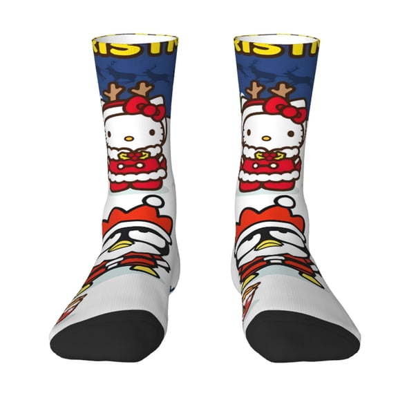Saiise Sanrio Funny Socks Men Women Adults Novelty Graphic Crew Tube Socks Crazy Design Casual Dress Socks for Sports,Running,Travel