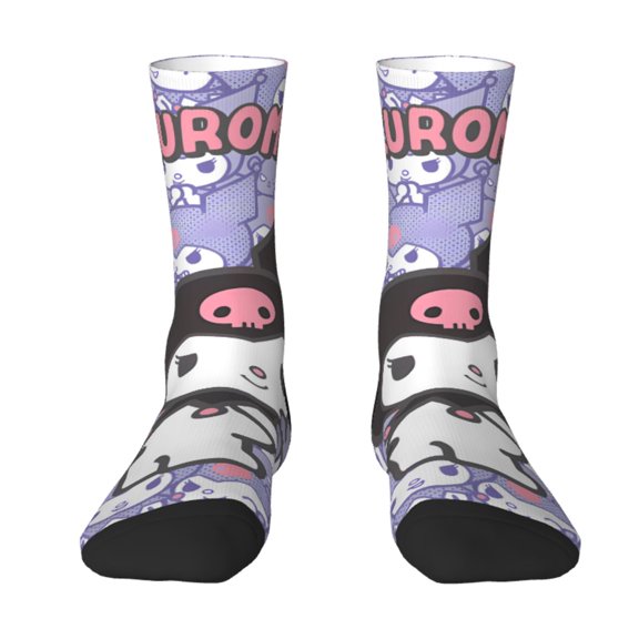 Saiise Sanrio Funny Socks Men Women Adults Novelty Graphic Crew Tube Socks Crazy Design Casual Dress Socks for Sports,Running,Travel